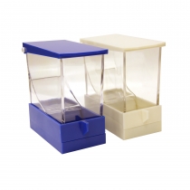 €7,50 -40%, Wattenroldispenser blauw / creme