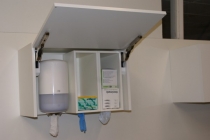 Hygienekast open klep, disposables kast, 3