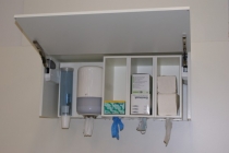 Hygienekast open klep, disposables kast, 5a