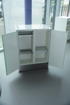 Trolley, mobile, cabinet, verrijdbaar voor trays, tubs, basic