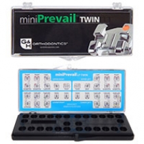 Mini Prevail, Twin, Bracket System kit, voor 5 patienten, 5/5 bk/ok Roth 0.22, hooks